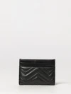 gg marmont quilted chevron nappa leather card holder