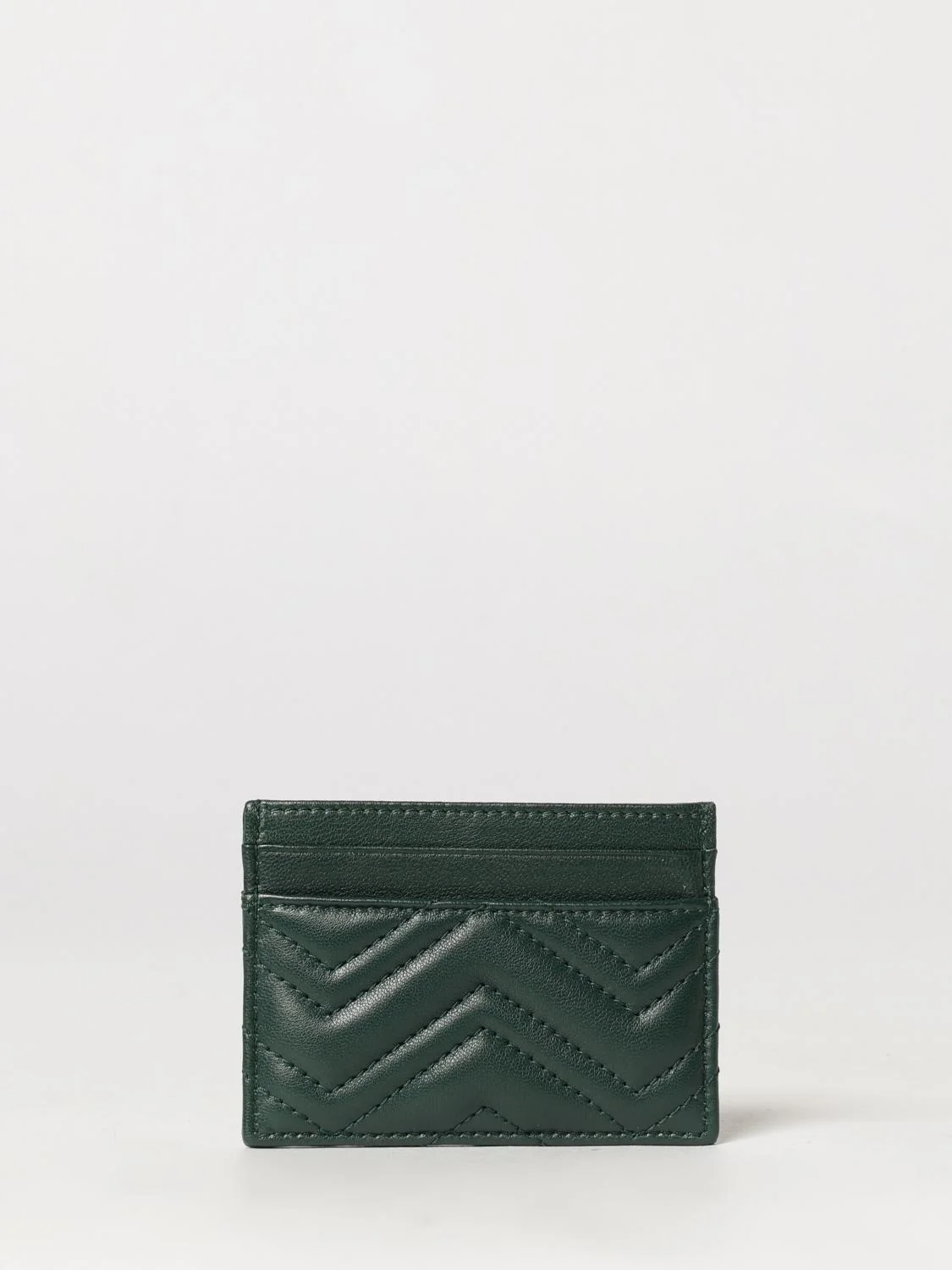 gg marmont quilted chevron nappa leather card holder