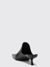 emily calfskin mules with square toe and flared heel