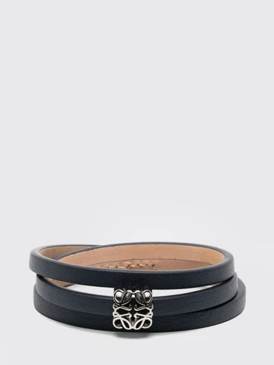 anagram multi-strand calfskin bracelet with metal monogram