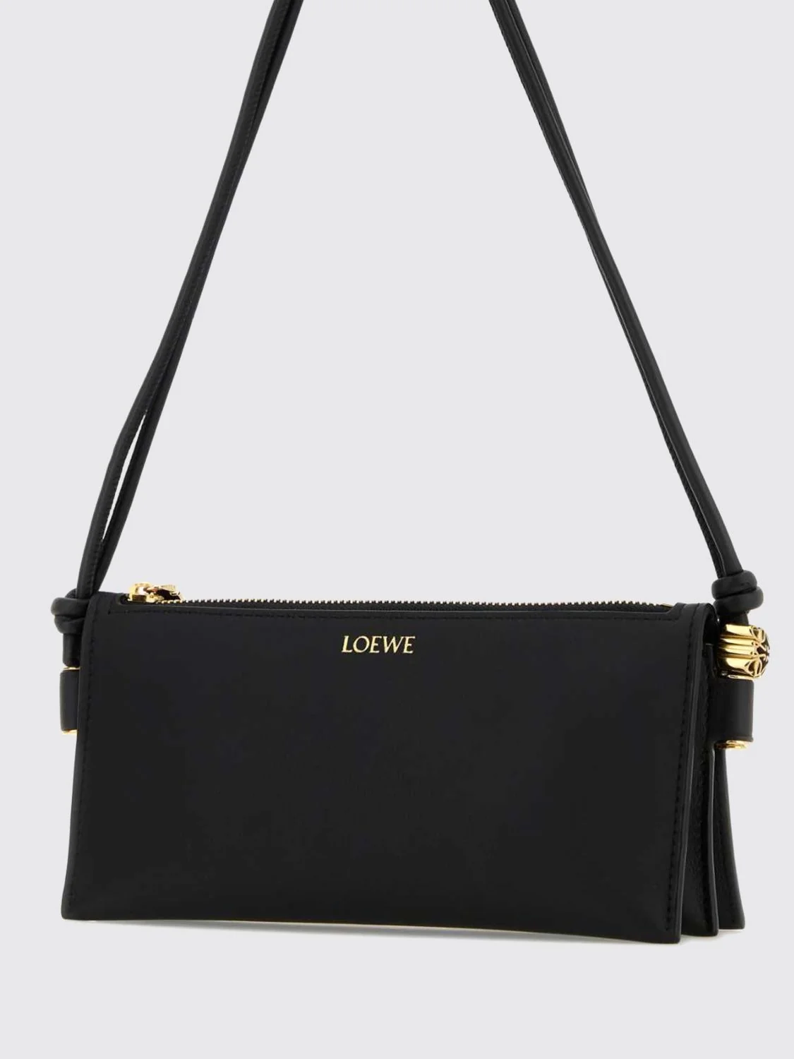 joya knotted handle shoulder bag in nappa leather