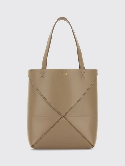 puzzle fold small calfskin leather tote bag with double handle
