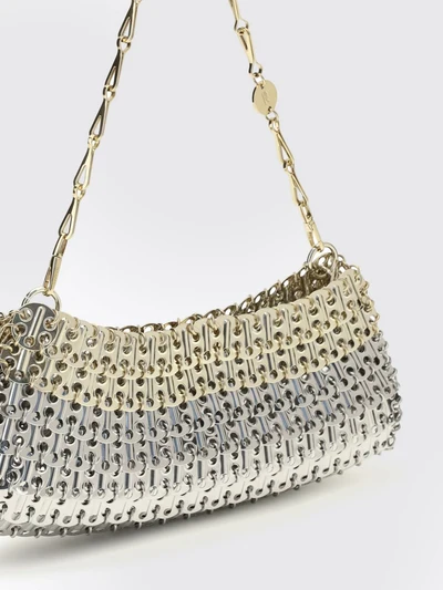 iconic skyline 1969 silver metal mesh shoulder bag
