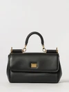 my sicily mini handbag in leather with logo charm
