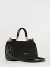 my sicily mini handbag in leather with logo charm