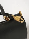 my sicily mini handbag in leather with logo charm