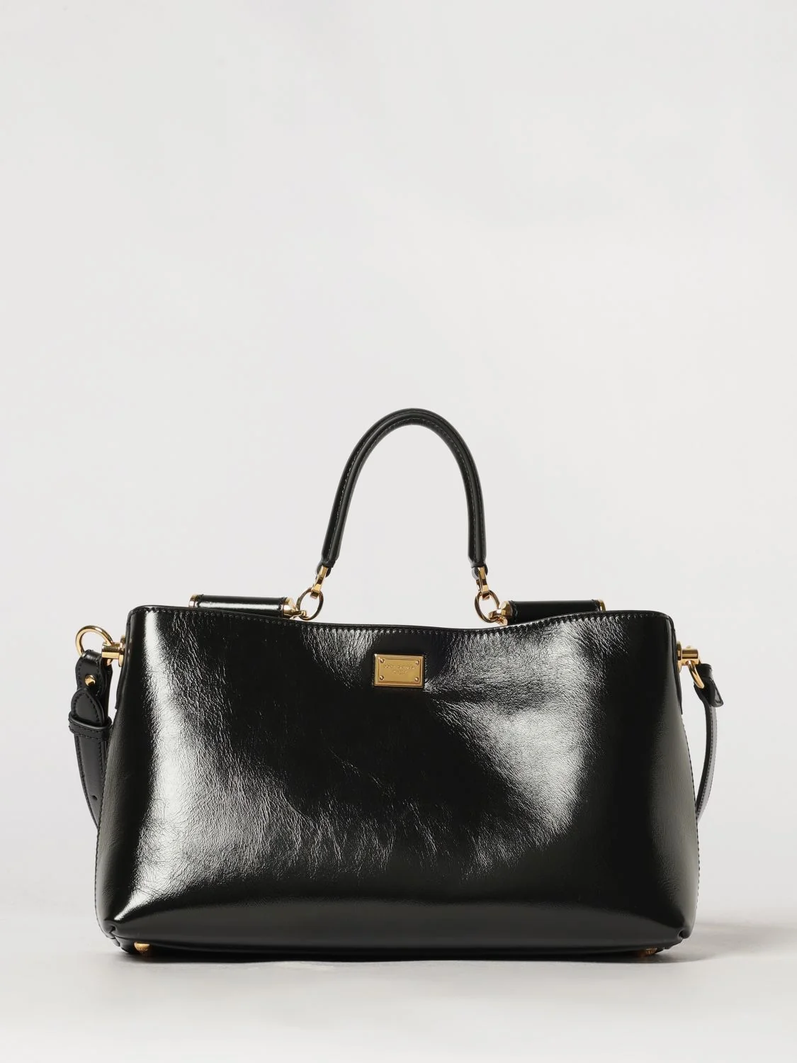 vittoria calfskin leather handbag with removable shoulder strap