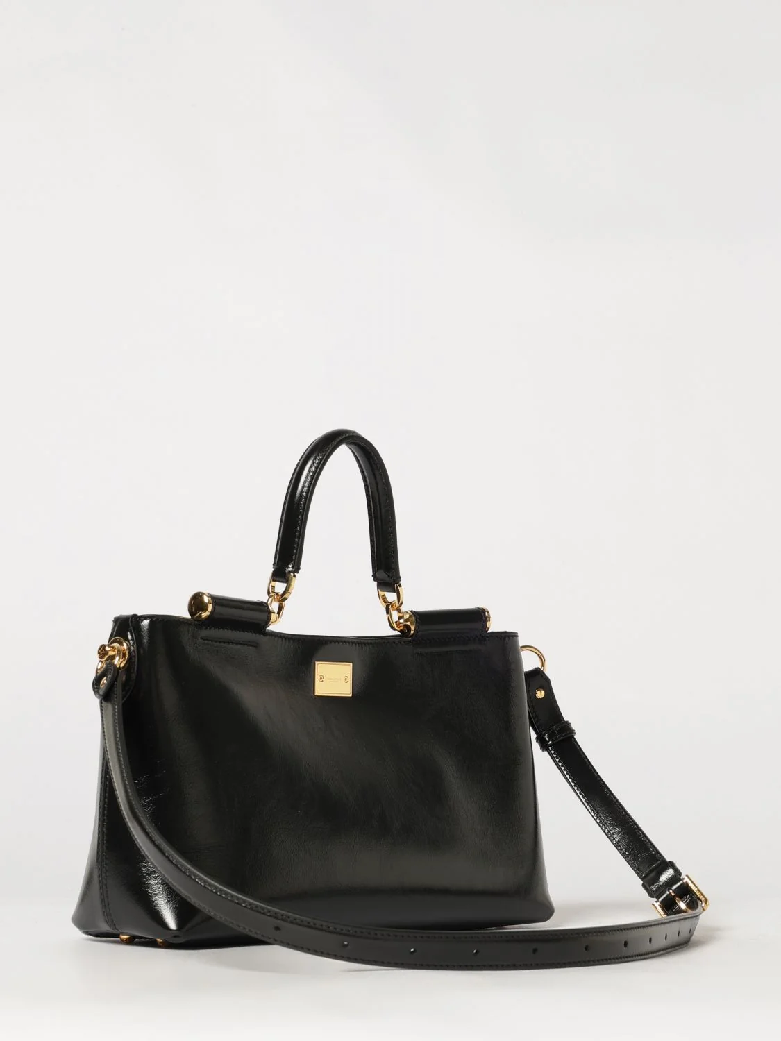 vittoria calfskin leather handbag with removable shoulder strap