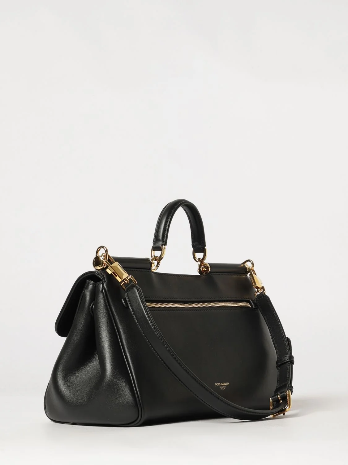 my sicily leather handbag with padlock and shoulder strap