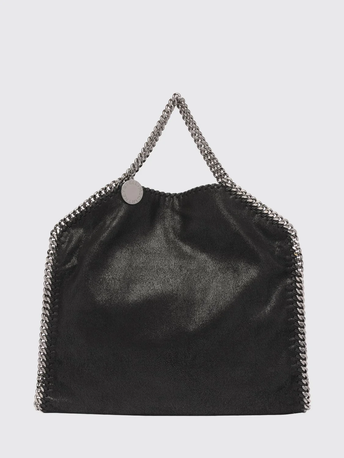 STELLA MCCARTNEY OS falabella large tote bag in alter mat with chain trims