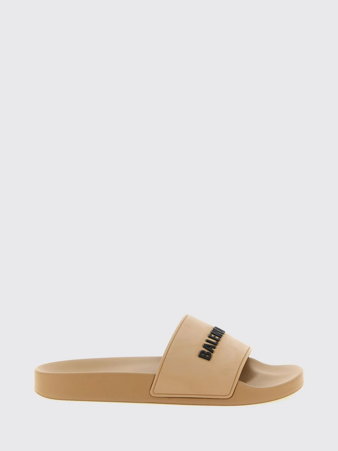 BALENCIAGA 41 pool tpu slides with contrasting lettering logo