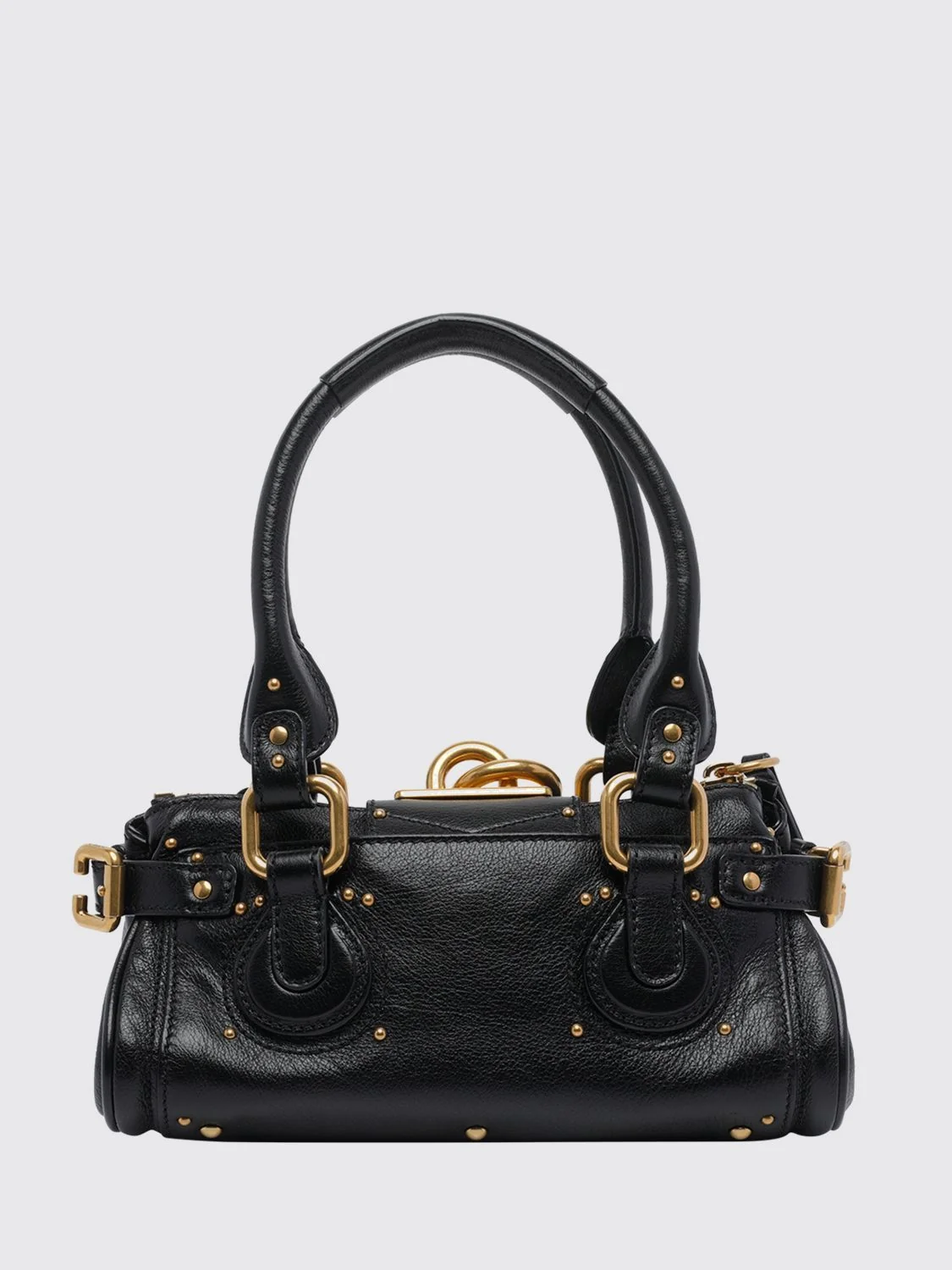 CHLOÉ OS paddington handbag chloé in leather with padlock and studs