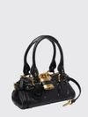 paddington handbag chloé in leather with padlock and studs