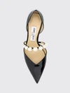 aurelie patent leather pumps with pearls and stiletto heel