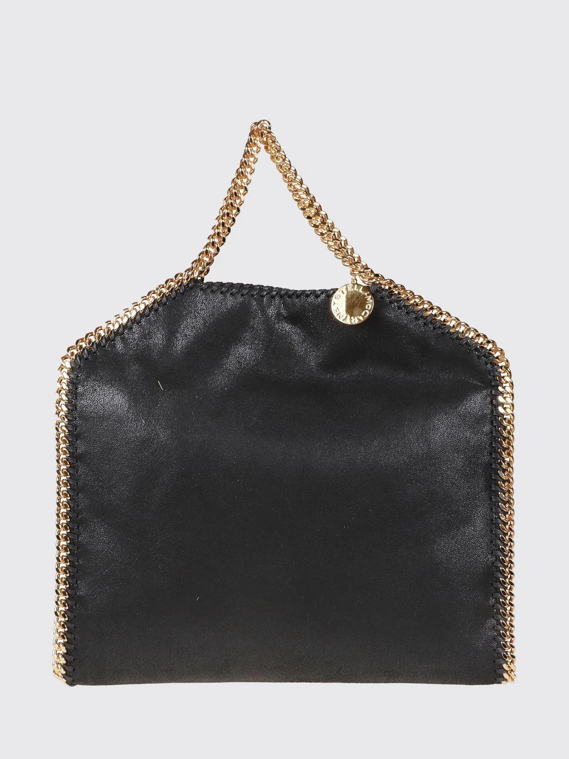 falabella large tote bag in faux leather with chain detail