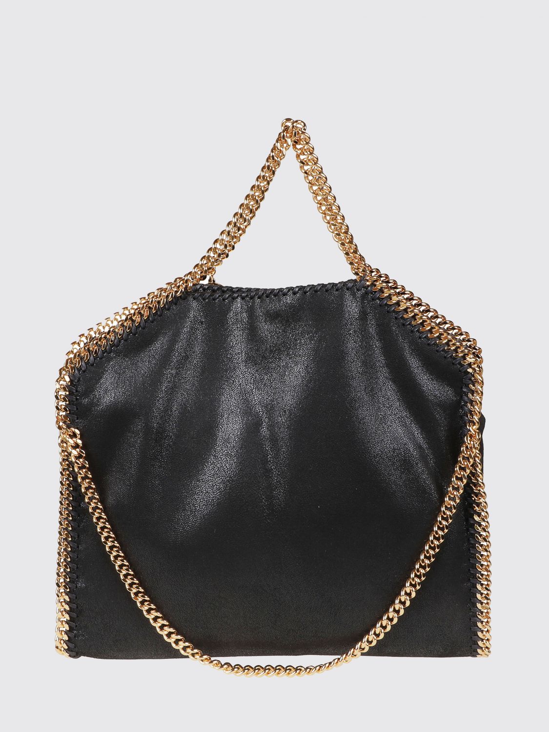 STELLA MCCARTNEY OS falabella large tote bag in faux leather with chain detail