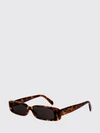 rectangular sunglasses in tortoiseshell acetate with triomphe logo