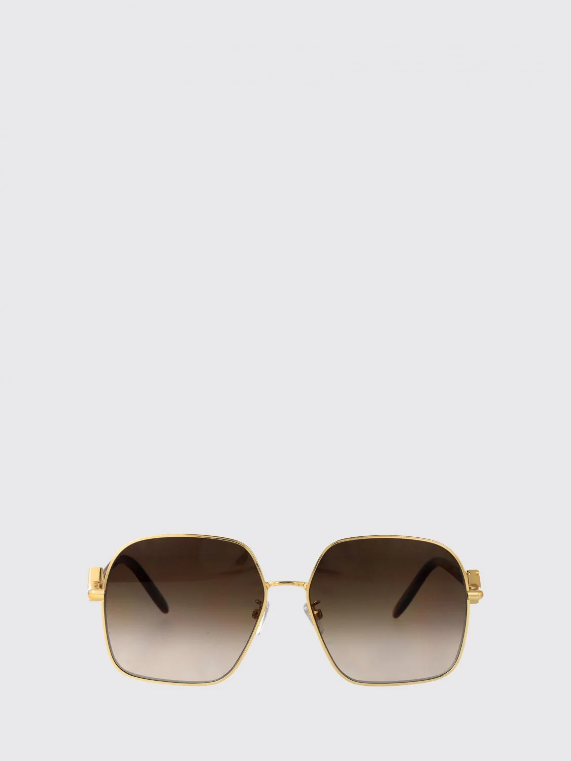 oversized square ff monogram metal sunglasses