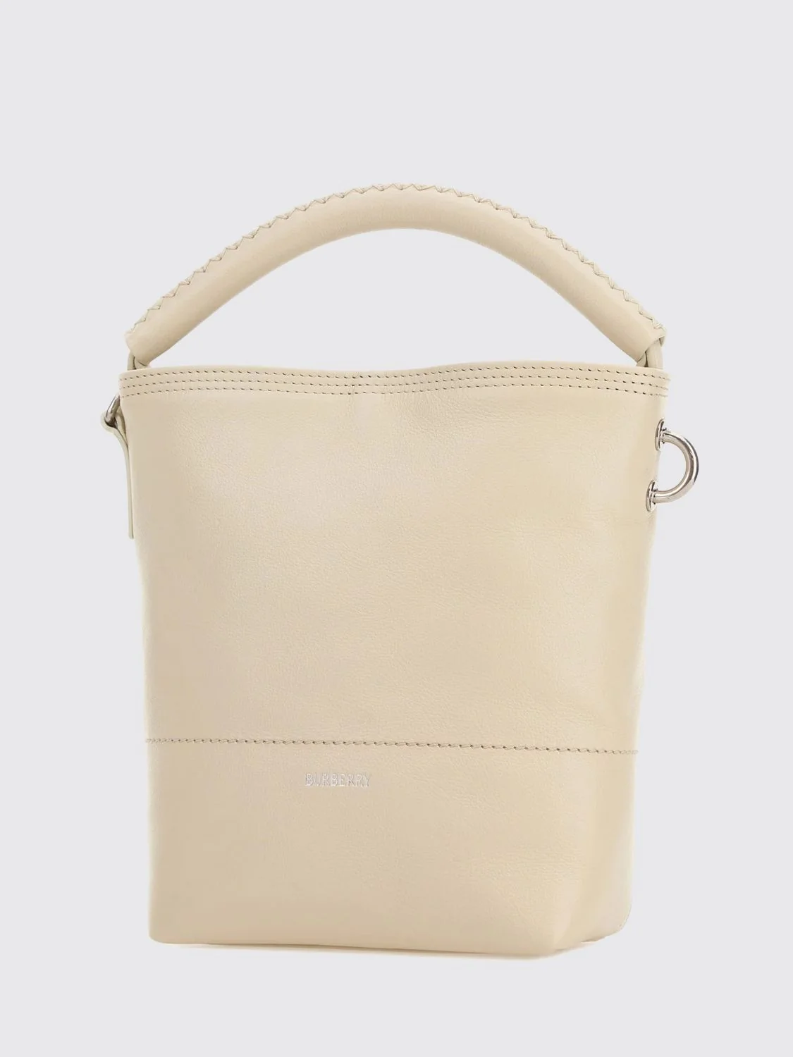 b clip mini bucket bag in smooth calfskin leather