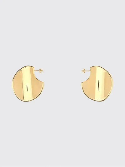 disc pendant earrings in 18k gold-plated sterling silver