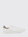 set trainers in leather and mesh with vintage check panels