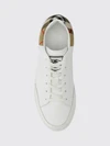 set trainers in leather and mesh with vintage check panels