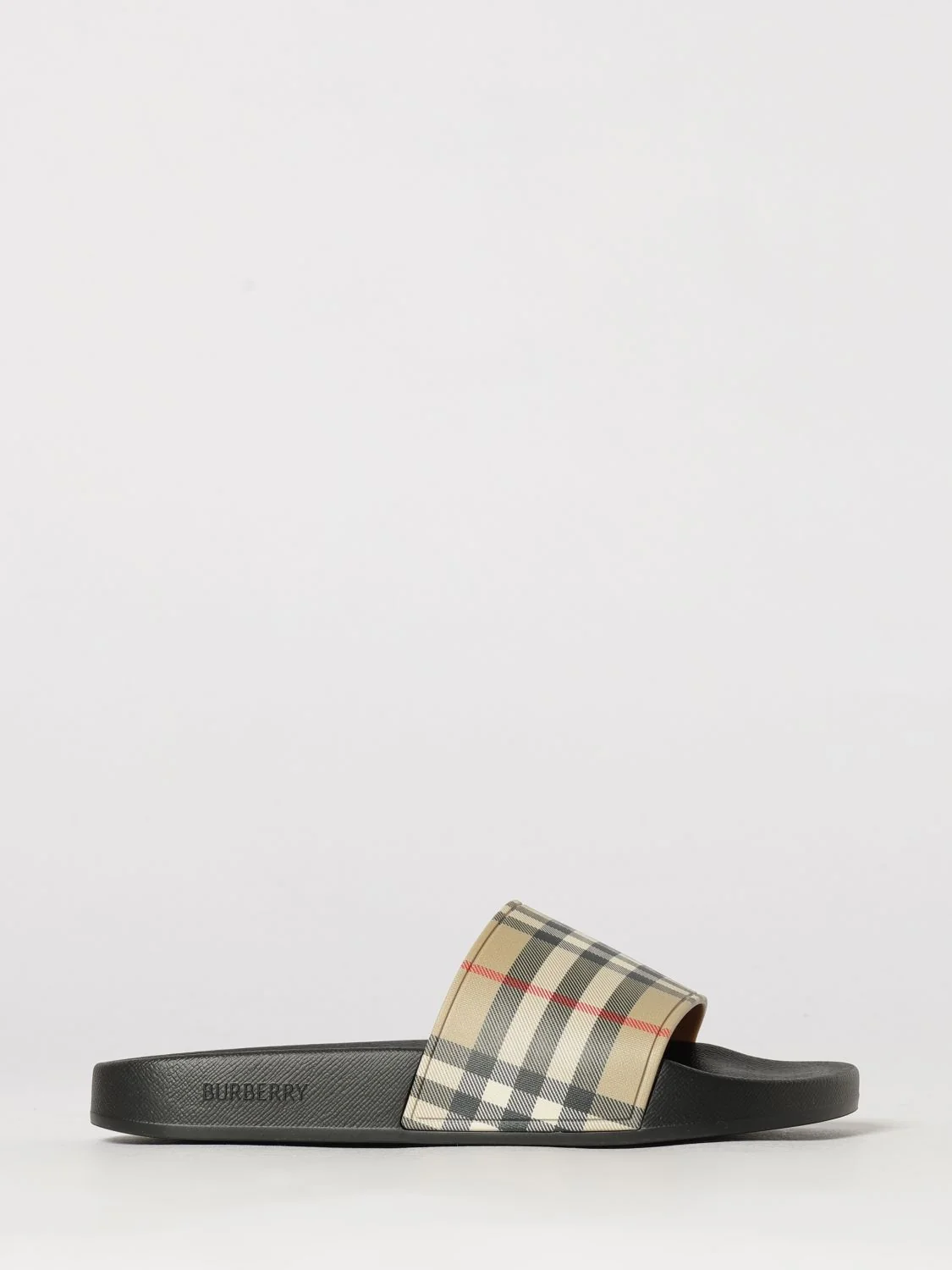BURBERRY 36 vintage check rubber slides