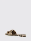 animal-print rubber slides with dg monogram