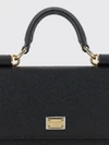 grained leather mini handbag with chain shoulder strap