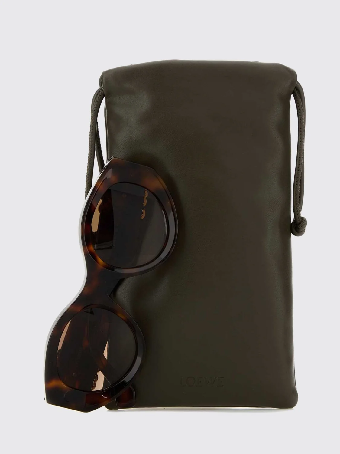 anagram rounded cat-eye sunglasses in tortoiseshell acetate