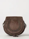 marcie mini crossbody bag chloé in suede calfskin