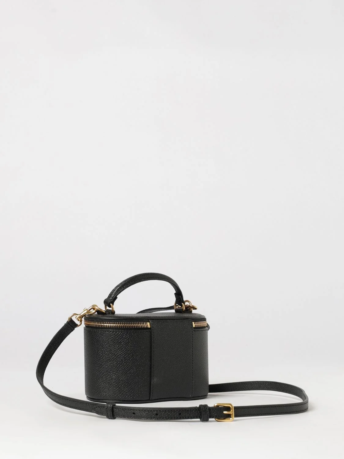 vanity mini bag in grained leather with vlogo signature