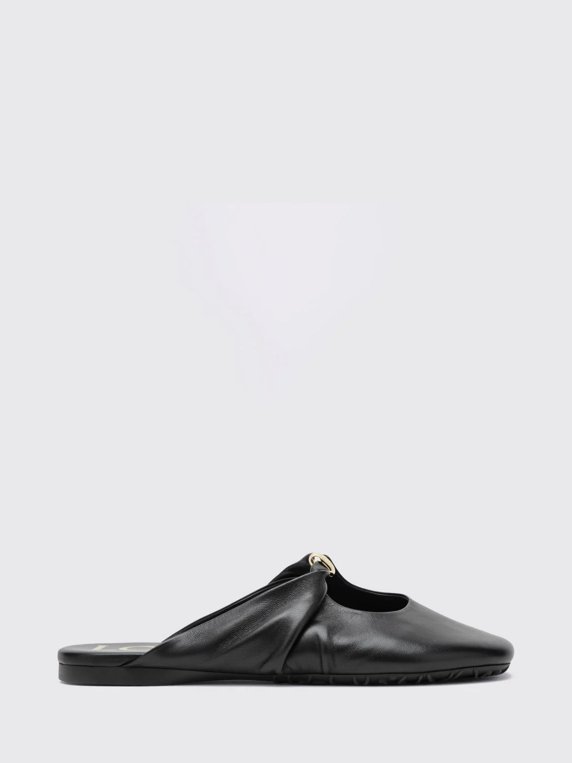 LOEWE 36 pebble draped nappa leather mules