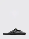 pebble draped nappa leather mules