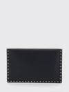 rockstud grained calfskin leather envelope clutch with studs