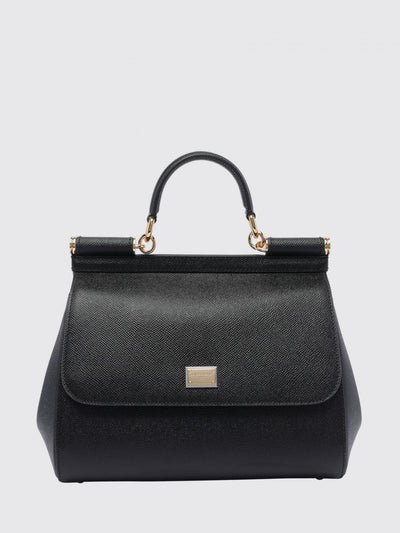 sicily grained calfskin leather handbag with shoulder strap