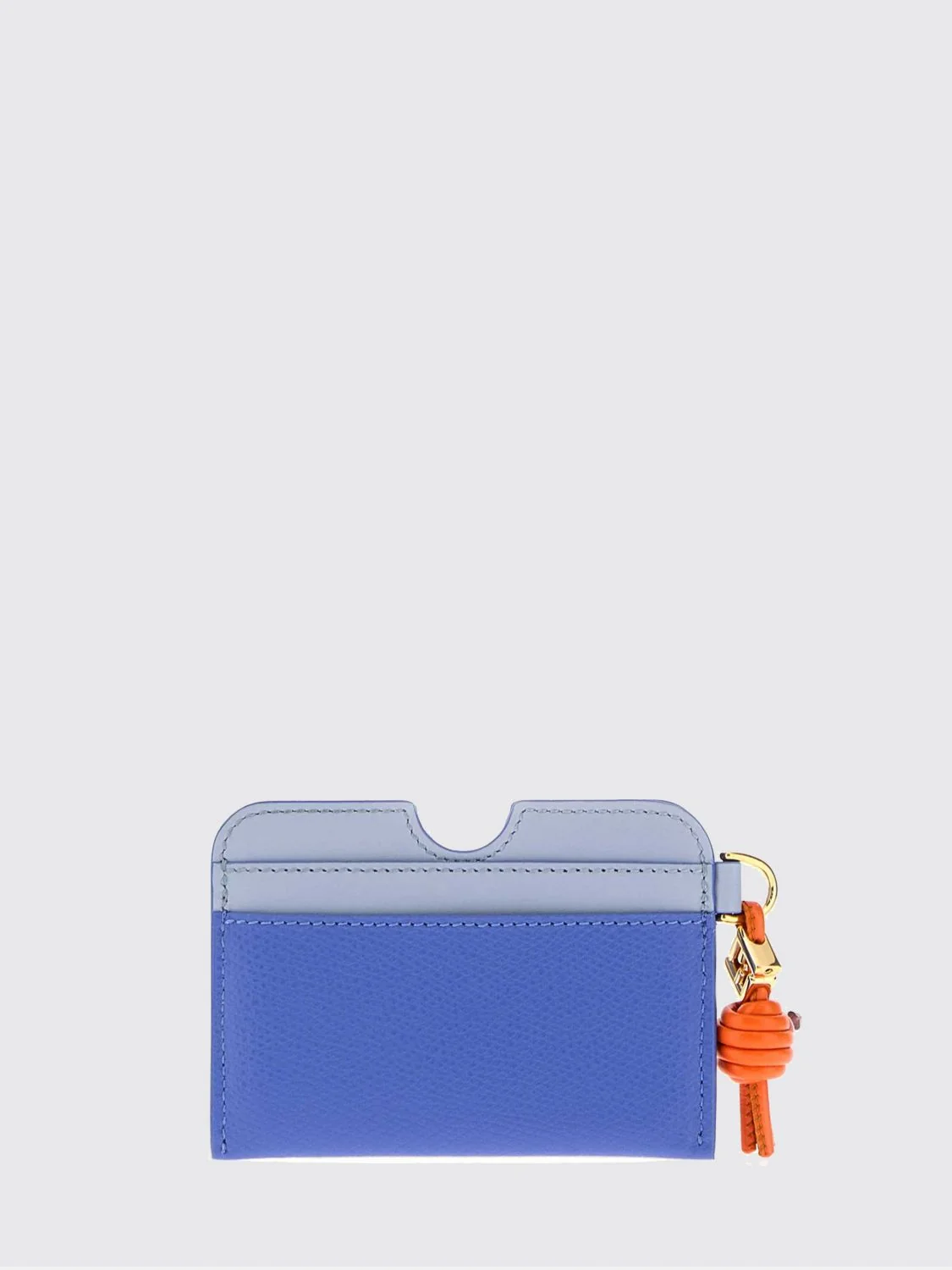 FENDI OS ff diamonds bicolor calfskin card holder with charm
