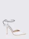 saeda crystal-embellished satin high-heel pumps