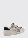 super-star distressed leather and pony hair sneakers