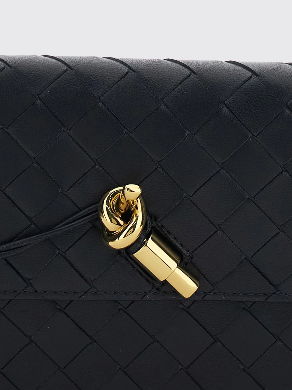 andiamo mini intrecciato lambskin bag with chain strap