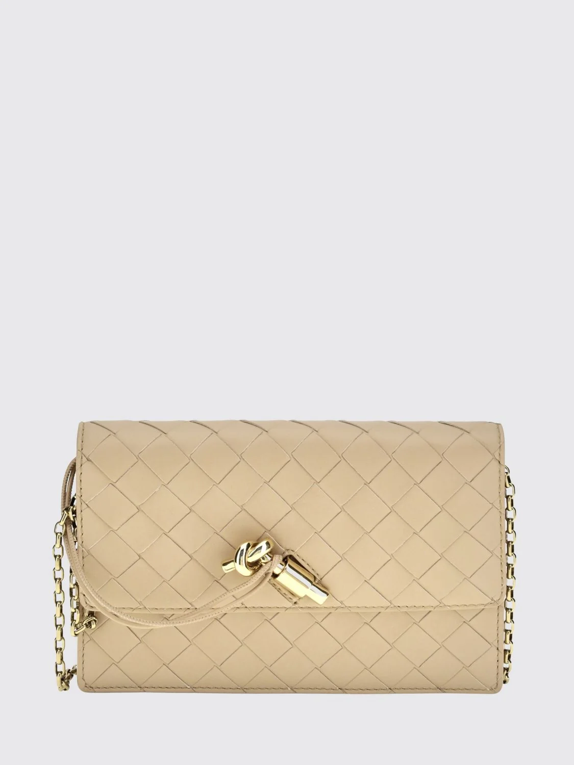 andiamo mini intrecciato lambskin bag with chain strap