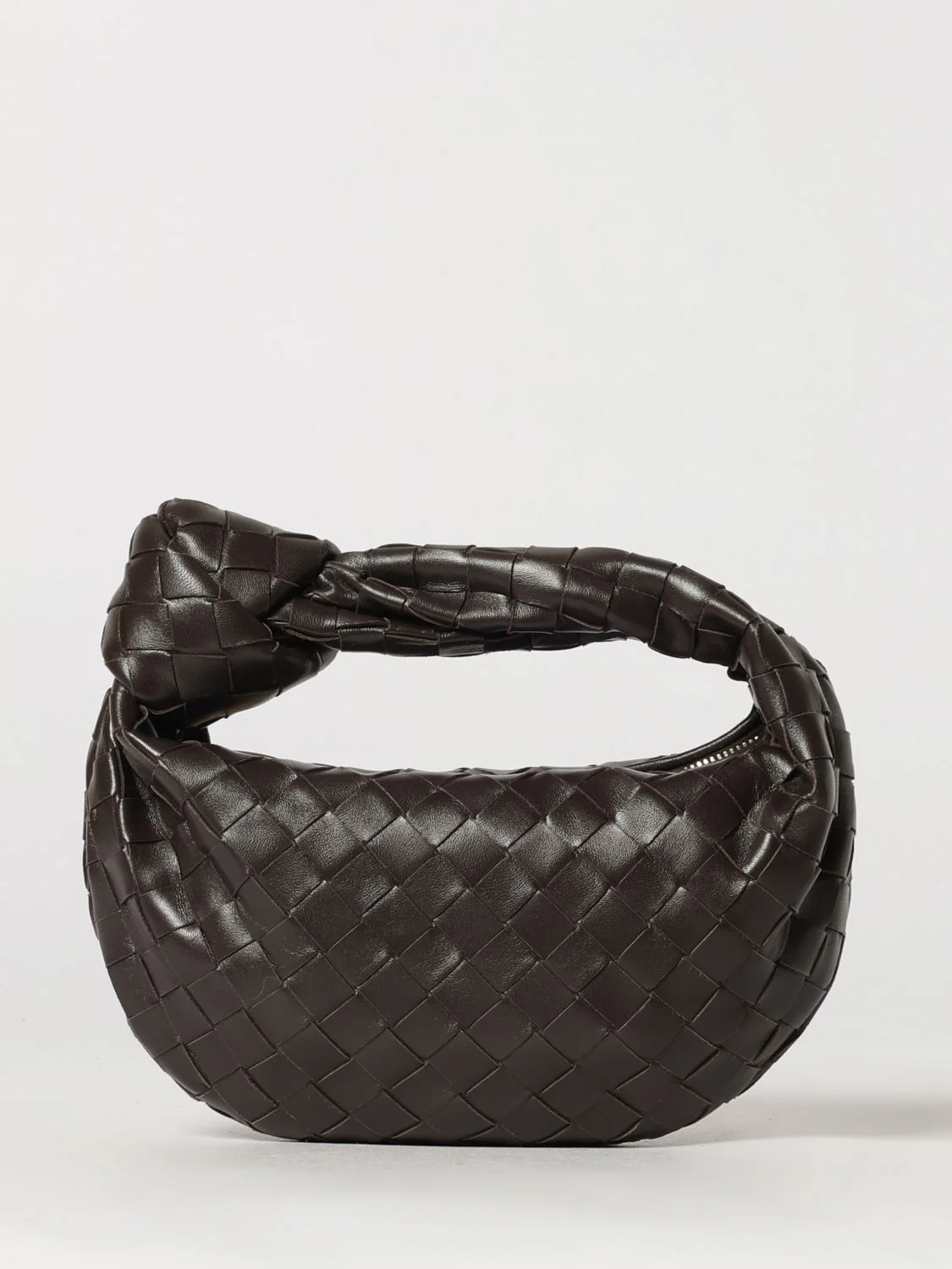BOTTEGA VENETA OS jodie mini handbag in intrecciato leather with knotted handle