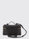 big bang mini intrecciato linen bag with removable strap
