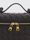 big bang mini intrecciato linen bag with removable strap