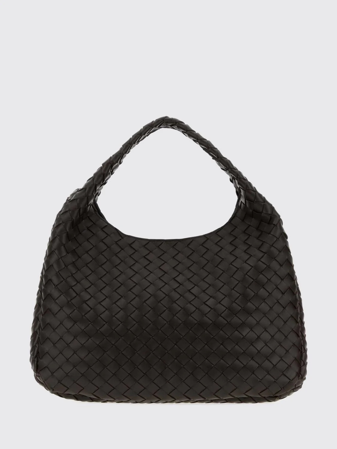 campana intrecciato lambskin hobo bag with woven handle