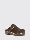 jeannette studded suede leather mules chloé with strap