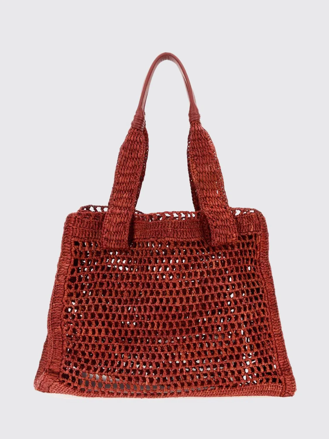 summer banana chloé crochet raffia tote bag with embroidered logo