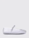 the jelly mary jane ballet flats in transparent pvc with crystals