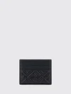 lambskin card holder with six slots and embossed ff logo