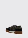 match suede and ff monogram jacquard sneakers